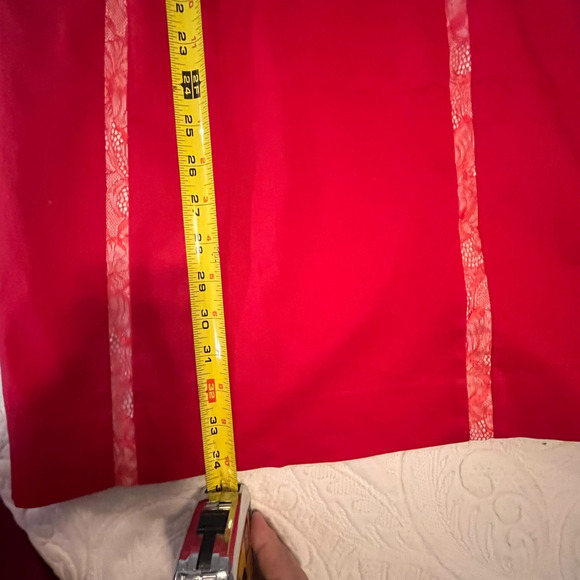 Antonio Melani Cotton/Span/Nylon/Poly LIned Red Pencil Dress by Ann Taylor - 4 - Picture 7 of 8